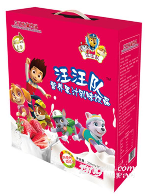 饮品-汪汪队草莓乳味果汁-200ml