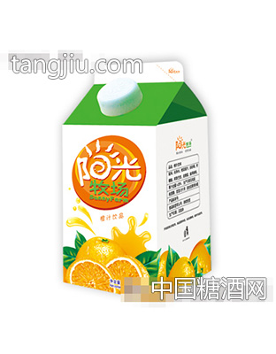 阳光牧场橙汁饮品仿屋顶盒