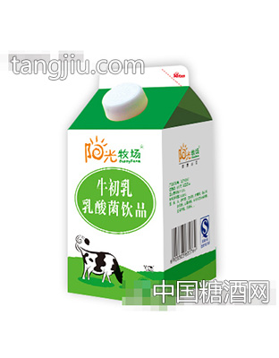 阳光牧场牛初乳乳酸菌饮品仿屋顶盒