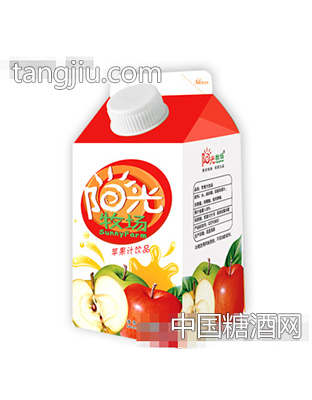 阳光牧场苹果汁饮品仿屋顶盒