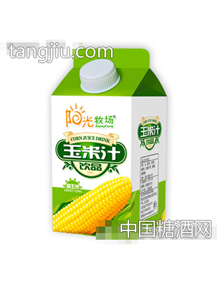 阳光牧场玉米汁仿屋顶盒