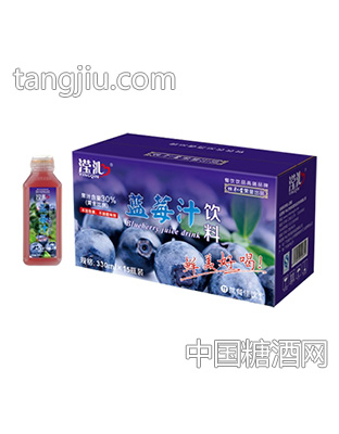 滢沁蓝莓汁饮料330mlx15瓶装