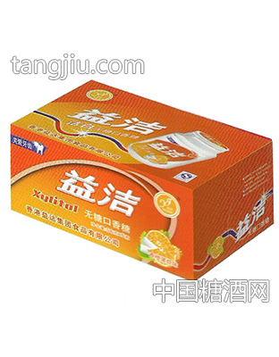 益洁51g香橙薄荷味口香糖