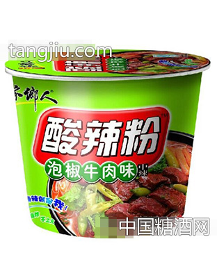 家乡人酸辣粉泡椒牛肉味中辣