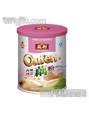 益利西湖纯正藕粉360g罐装
