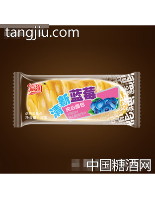 清新蓝莓夹心面包称重