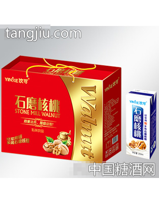 250ml饮可石磨核桃乳味饮品凹顶装
