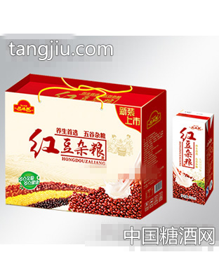 250ml阿迪娜红豆杂粮乳味饮品凹顶装（红）