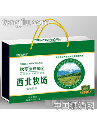 250mlx12盒饮可西北牧场乳味饮品