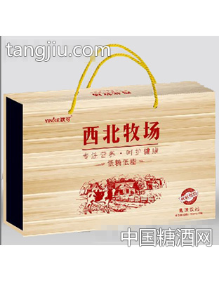 1x12盒饮可西北牧场（木纹）礼盒