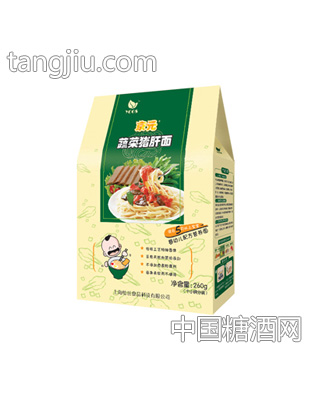 蔬菜猪肝面260g