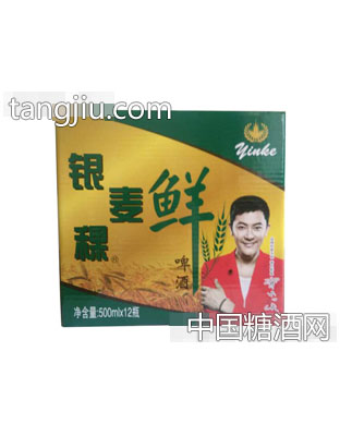 银稞麦鲜啤酒500ml+12瓶箱装