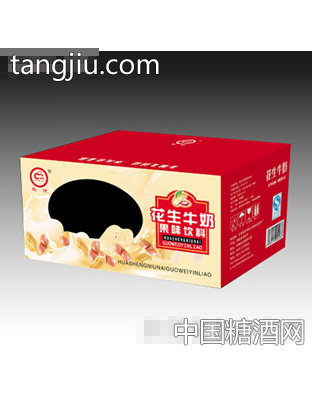 花生牛奶果味饮料开窗箱装