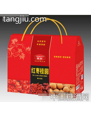 程仕红枣桂圆果汁饮料礼盒