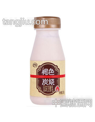 伊利风味发酵乳褐色炭烧酸奶200g