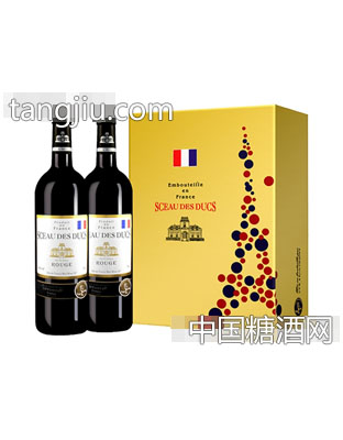 徽记公爵葡萄酒双黄金礼盒