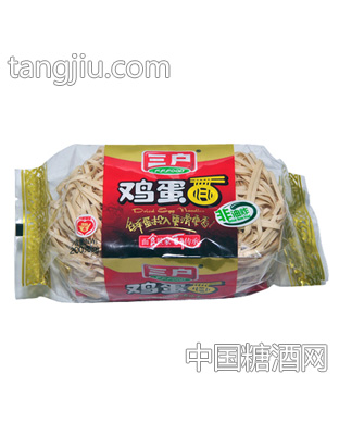 三户鸡蛋面220g