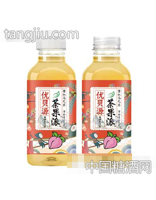 优贝源茶果派蜜桃乌龙茶500ml瓶