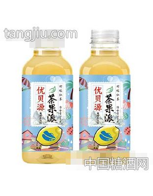 优贝源茶果派柠檬红茶500ml瓶