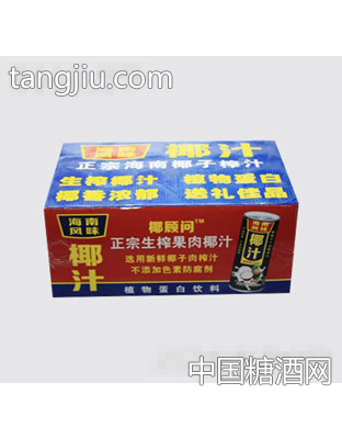 海南风味椰汁植物蛋白饮料箱装