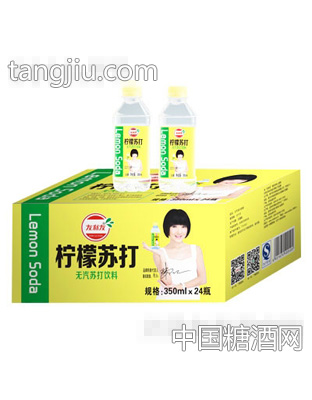 友利友柠檬苏打饮料350mlx24