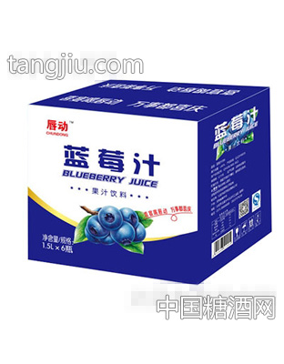 唇动蓝莓汁1.5Lx6瓶