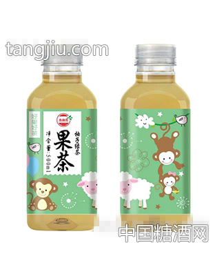 友利友柚子绿茶350ml
