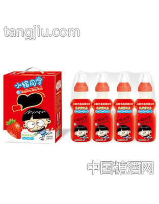 优牛小铭同学奶嘴瓶草莓味乳酸菌200mlX16