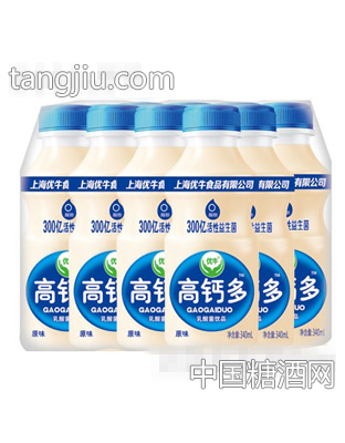 优牛高钙多原味乳酸菌饮品340mlX12