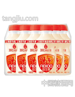 优牛益生菌草莓味乳酸菌饮品340mlX12