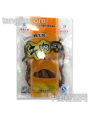 草原今朝牛肉条香辣味72g