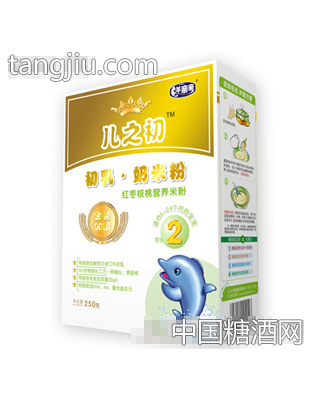 红枣核桃营养米粉2段盒装250g