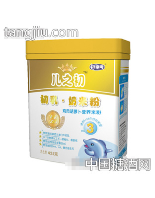 鸡肉胡萝卜营养米粉3段罐装425g