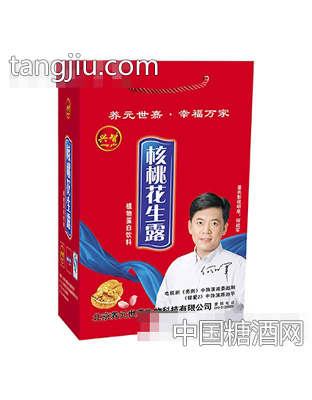 兴智蓝飘带核桃花生露手提袋