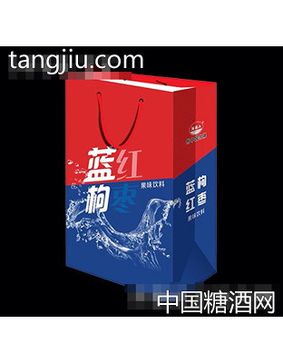洋美人蓝枸红枣果味饮料手提装