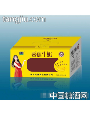 元祥香蕉牛奶开窗箱装