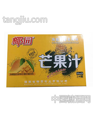 椰园芒果汁果汁饮料180mlx24罐