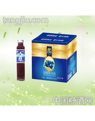 大源野蓝莓野果汁饮料汁大方瓶420mlx12瓶
