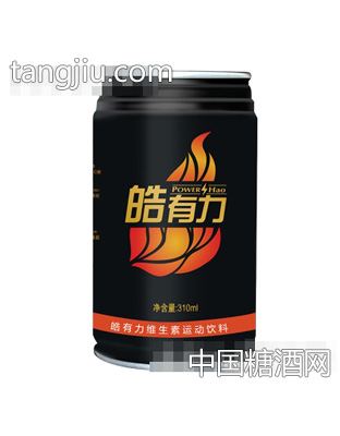 皓有力维生素运动饮料310ml（黑）