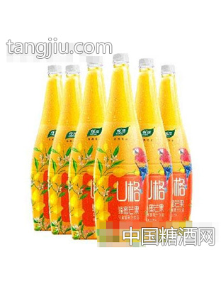 中粮悦活U格蜂蜜芒果乳酸菌果汁饮料1.25L