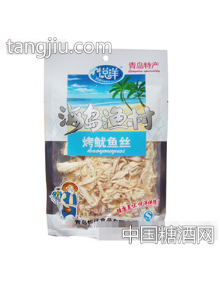 海岛渔村烤鱿鱼丝