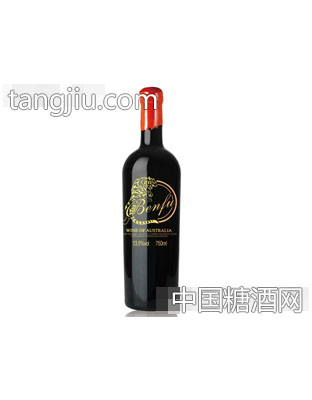 奔虎烤花腊封干红葡萄酒