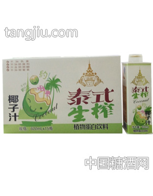 语健泰式生榨椰子汁600mlx15瓶