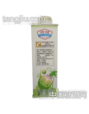 语健泰式生榨椰子汁600ml背面