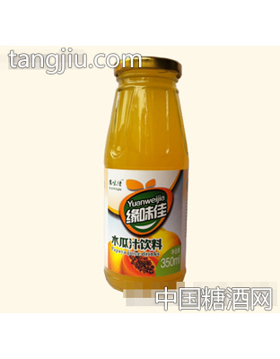缘味佳木瓜汁饮料350ml瓶装
