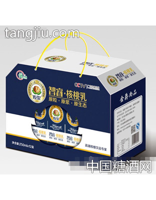 250mlx12盒开窗礼盒怡元康智睿核桃乳