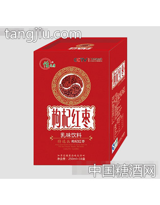 250mlx16盒怡元康枸杞红枣乳味饮料