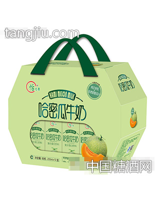 250mlx12盒怡元康哈密瓜牛奶六连福（开窗）