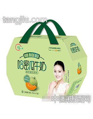 250mlx12盒怡元康哈密瓜牛奶六连福