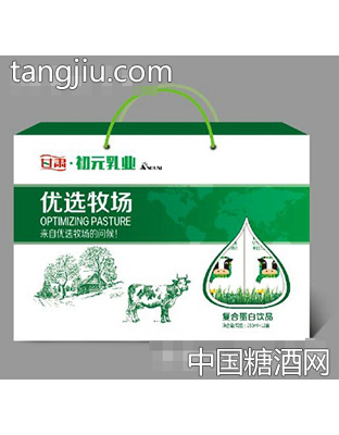 1x12盒初元乳业优选牧场复合蛋白饮品
